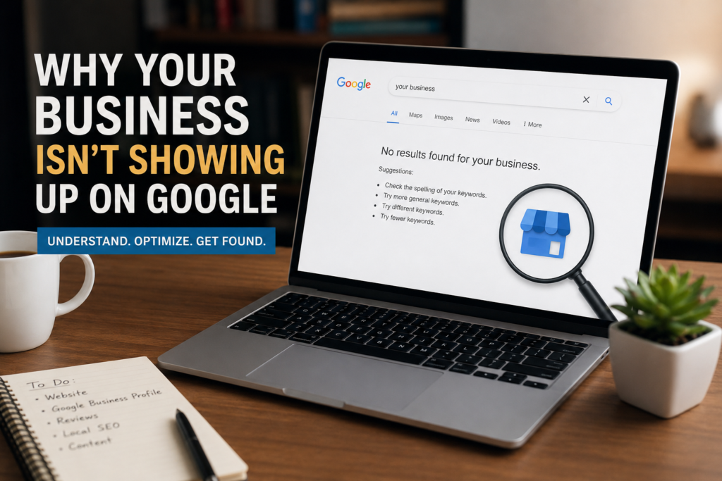 Why your business isn't showing up on Google